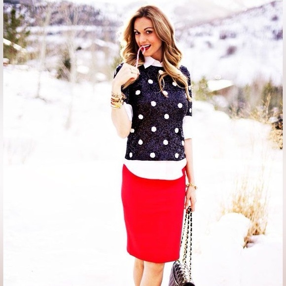 J.crew full sequin polka dot tee size medium - Picture 8 of 9